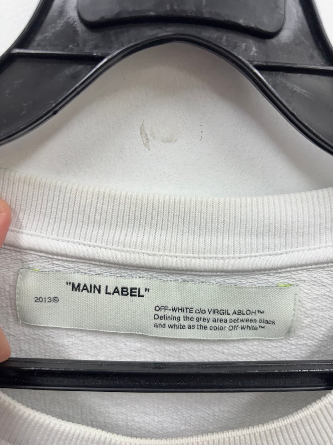 오프화이트 19fw 다이애거널 맨투맨 상품이미지5