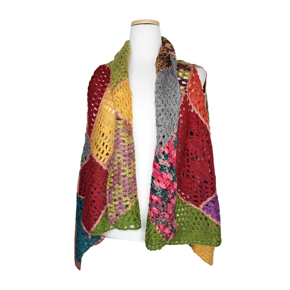 까마종 멀티컬러 니트 베스트 44, 55 상품이미지1