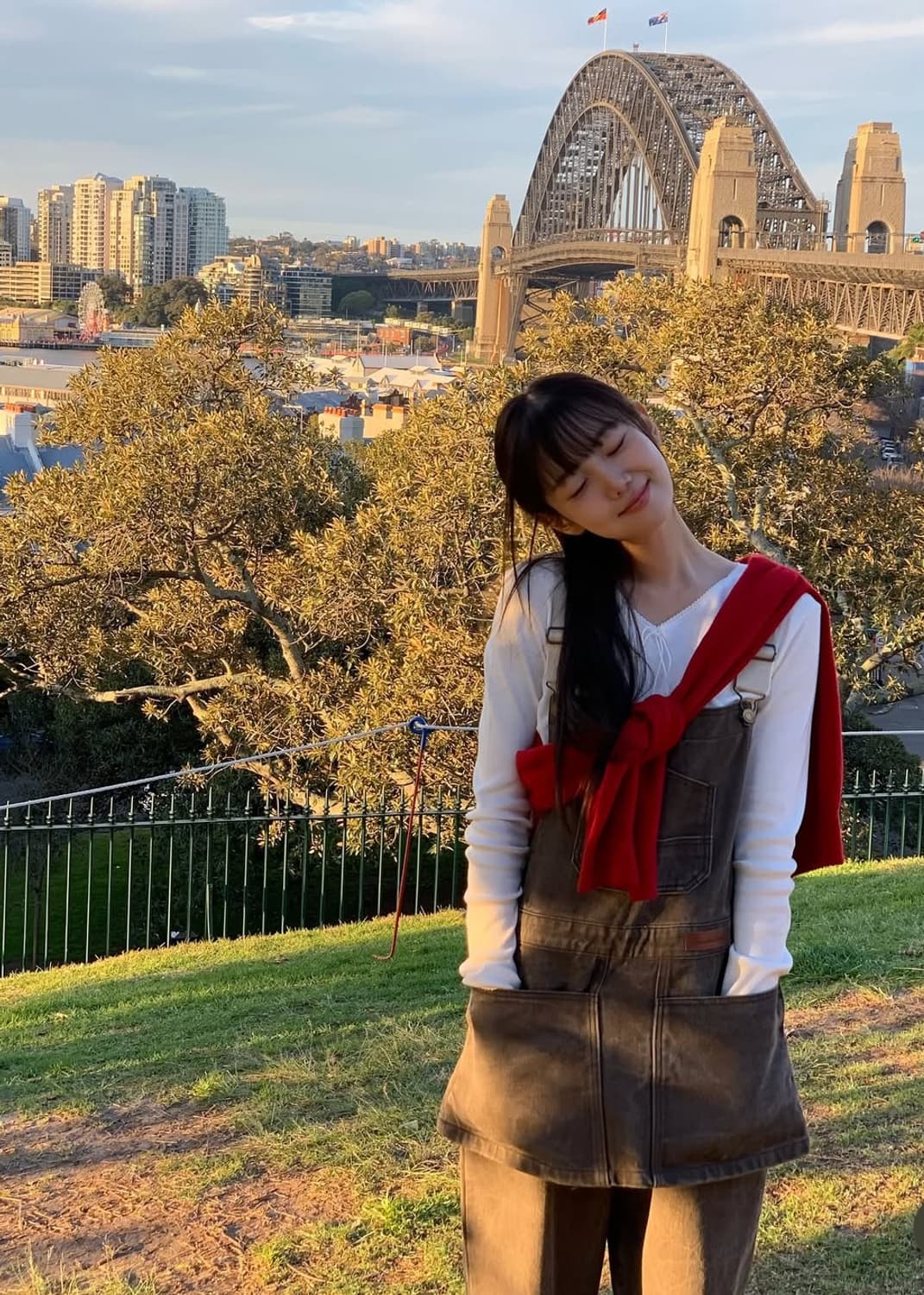 썸웨어버터 빈티지 콤비 오버롤 빈티지 브라운 상품이미지5