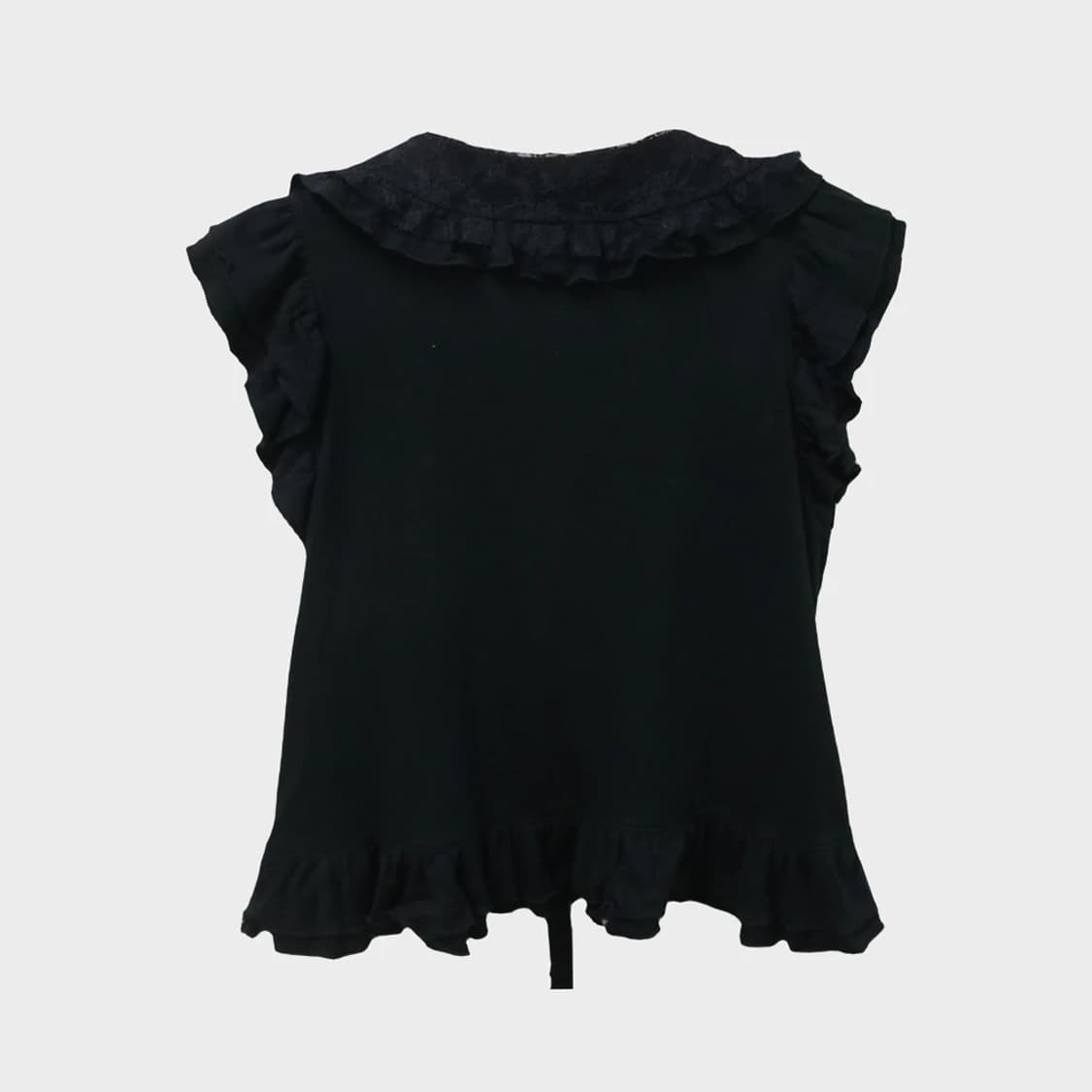 BLACK PEACE NOW 프릴 레이스 가디건 65938 상품이미지2