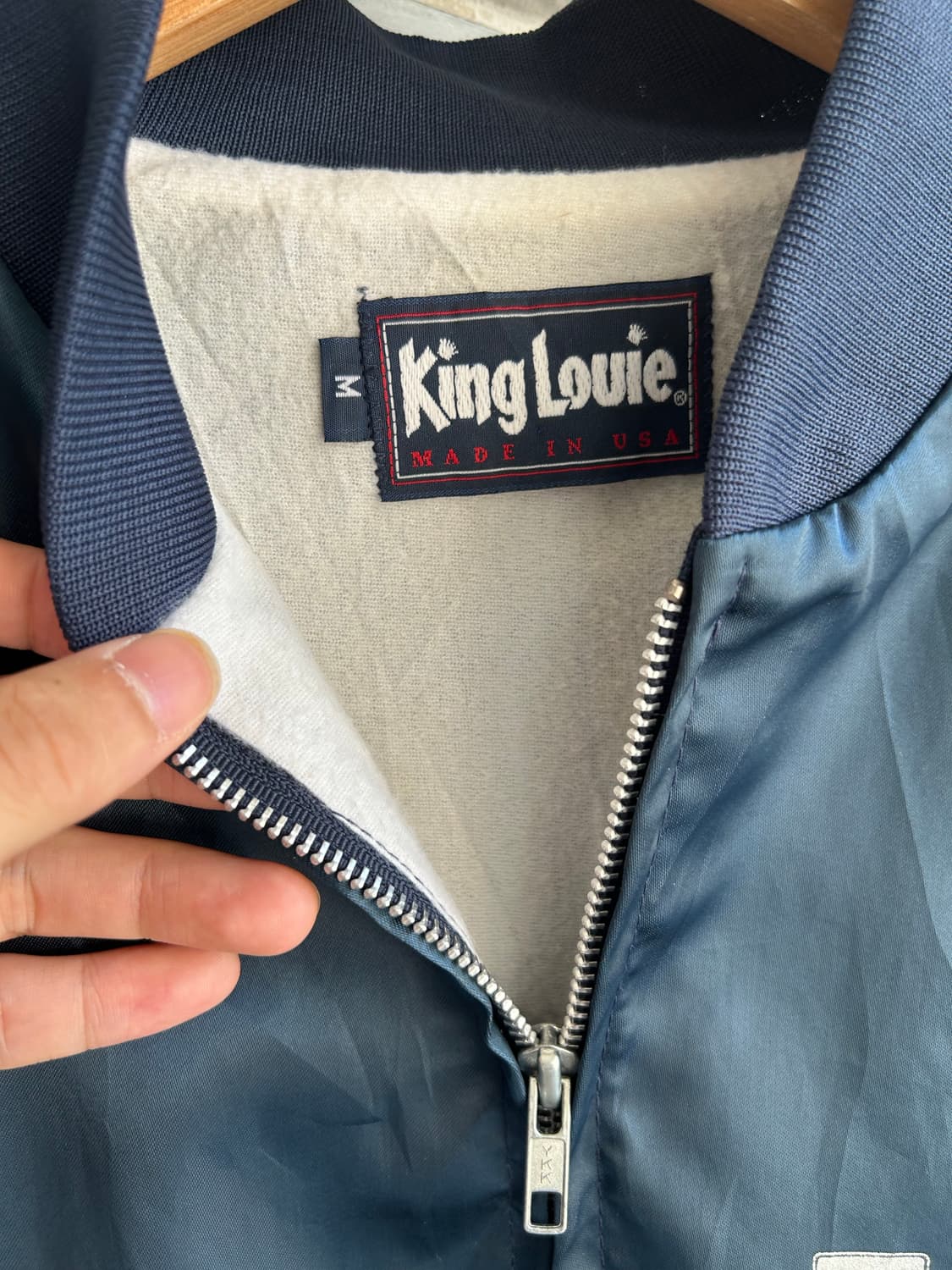 90‘s USA satin jacket 상품이미지4