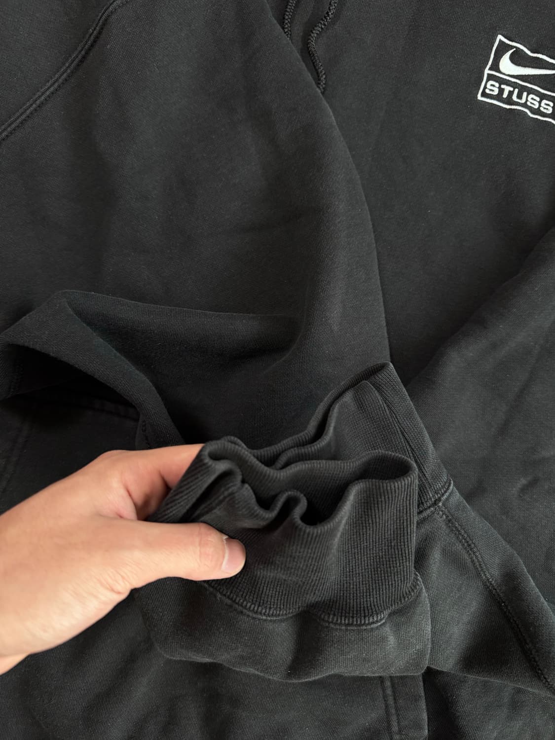 (SS급) 나이키 x 스투시 NRG RA 워시드 풀오버 후드 블랙 상품이미지7