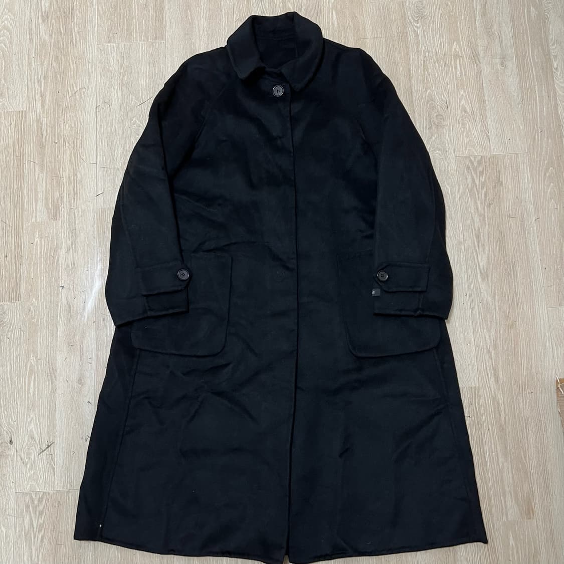 로리에트 핸드메이드 캐시미어 블랙 코트 M/95  상품이미지1