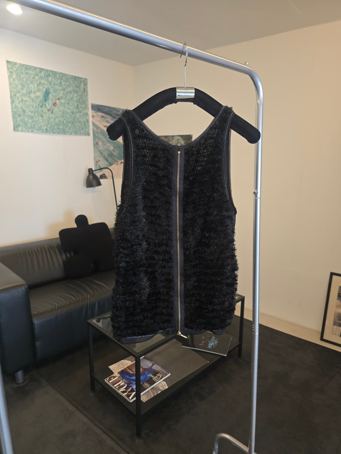 블랙 퍼 베스트 상품이미지2