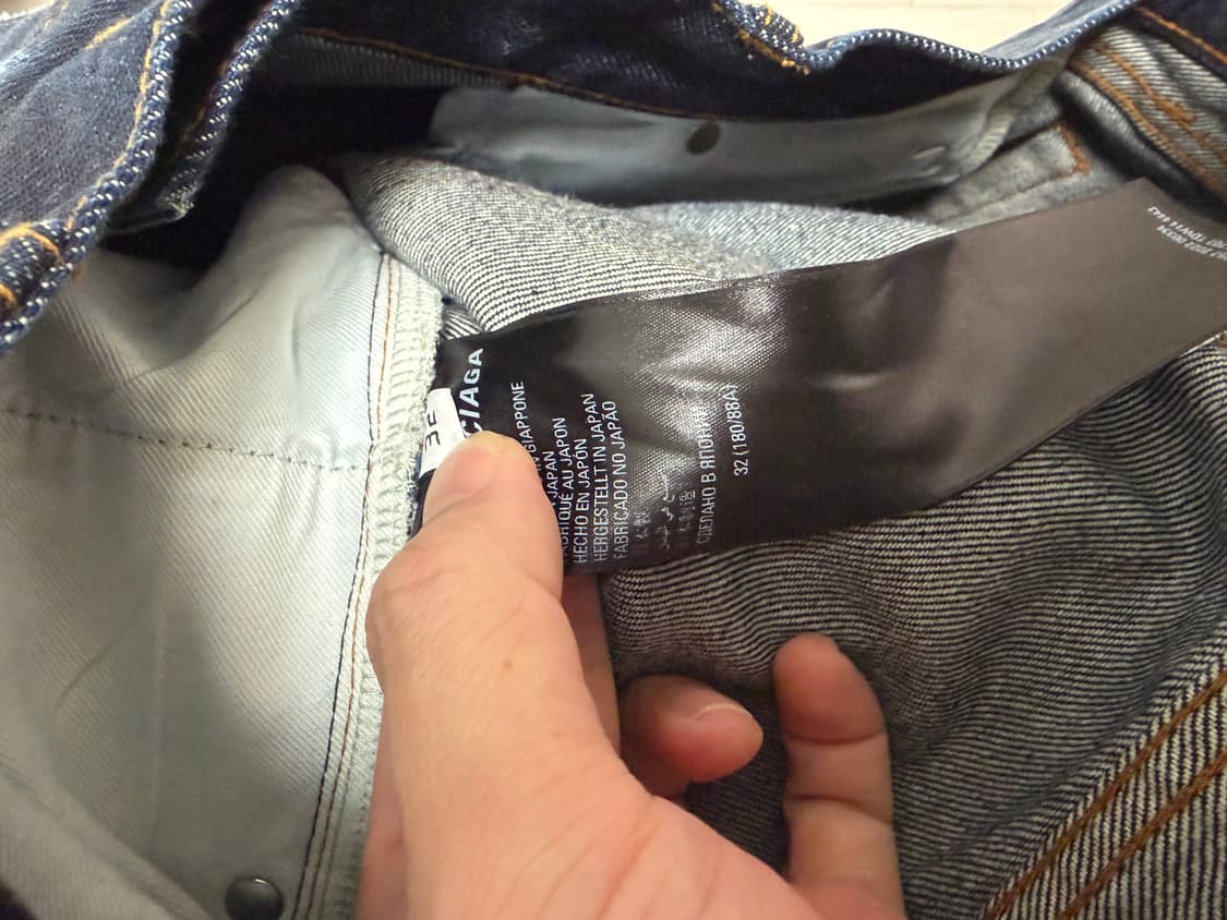 발렌시아가 디스 워시드 데님 청바지 32 상품이미지4