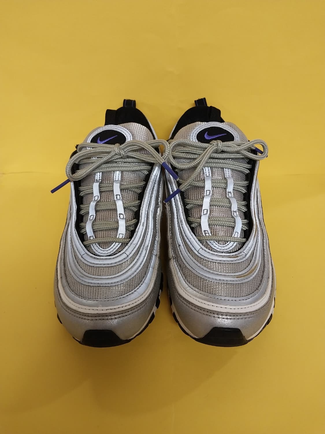 남성 나이키 에어맥스 97 메탈릭실버 페르시안 바이올렛 운동화 (260) 상품이미지2