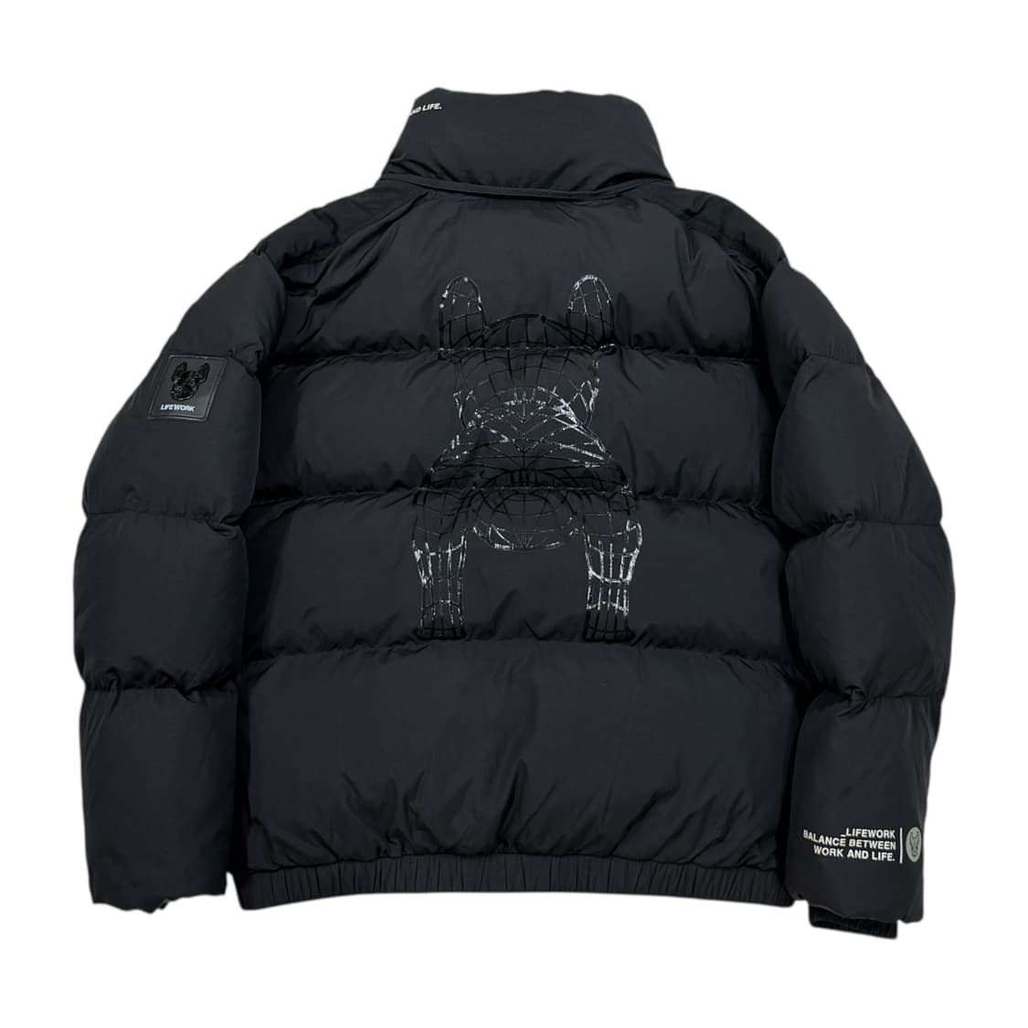 라이프워크 여성 알로바 헤비 숏 다운 패딩 자켓 블랙 상품이미지3