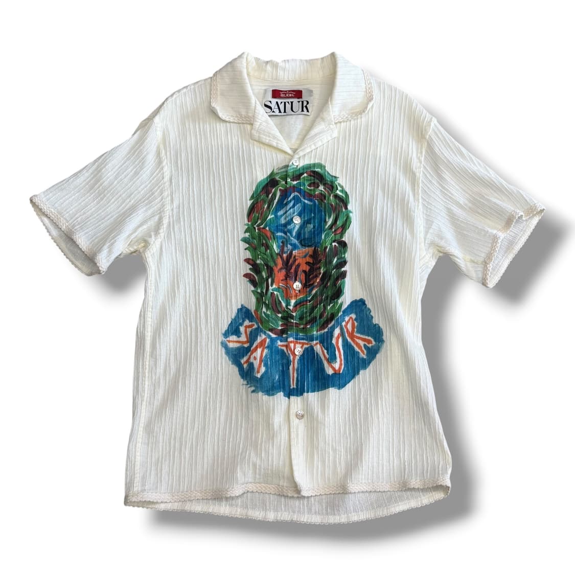 Satur 아이보리 반팔 셔츠 상품이미지1