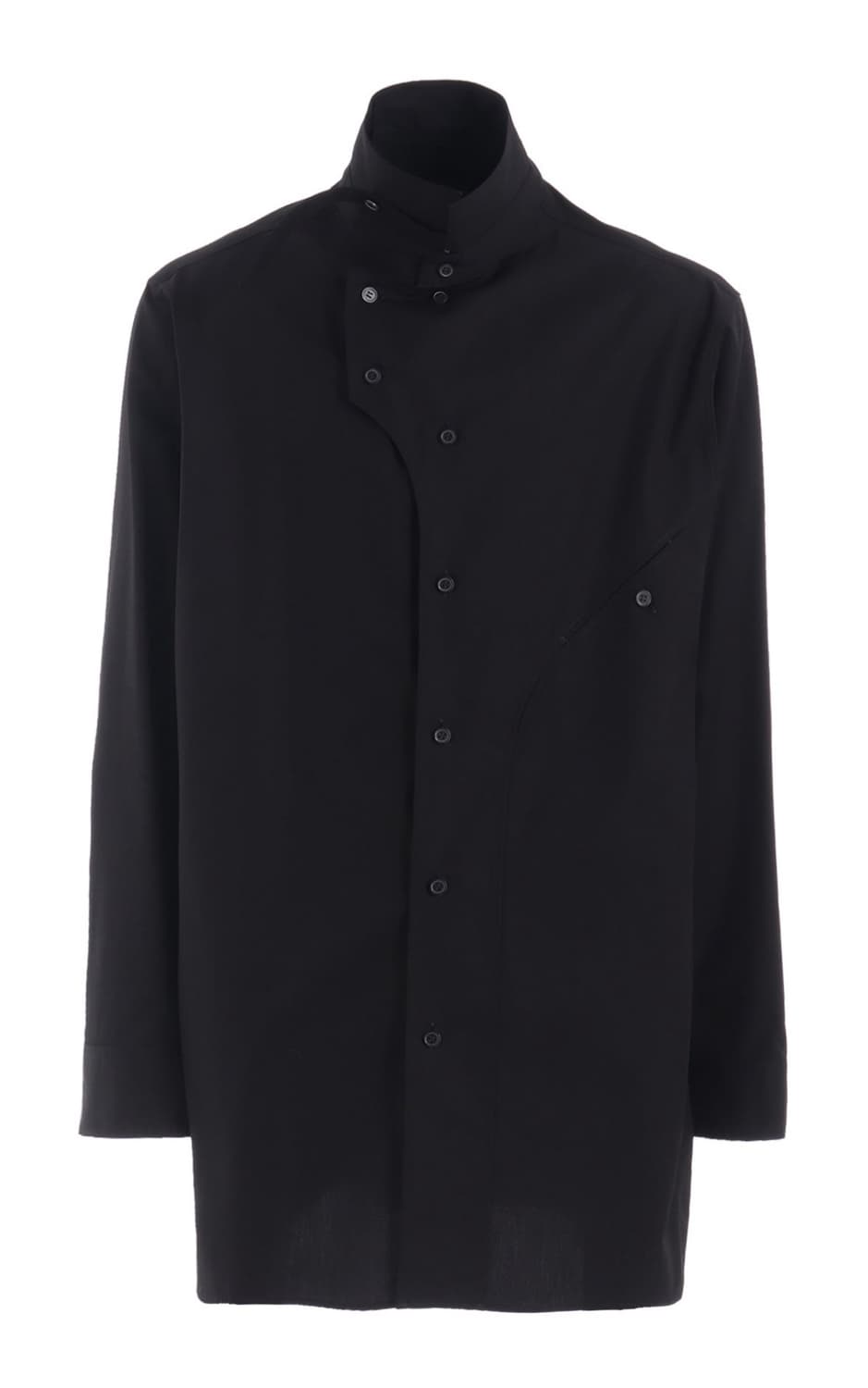 요지야마모토 롱셔츠 블랙 상품이미지3