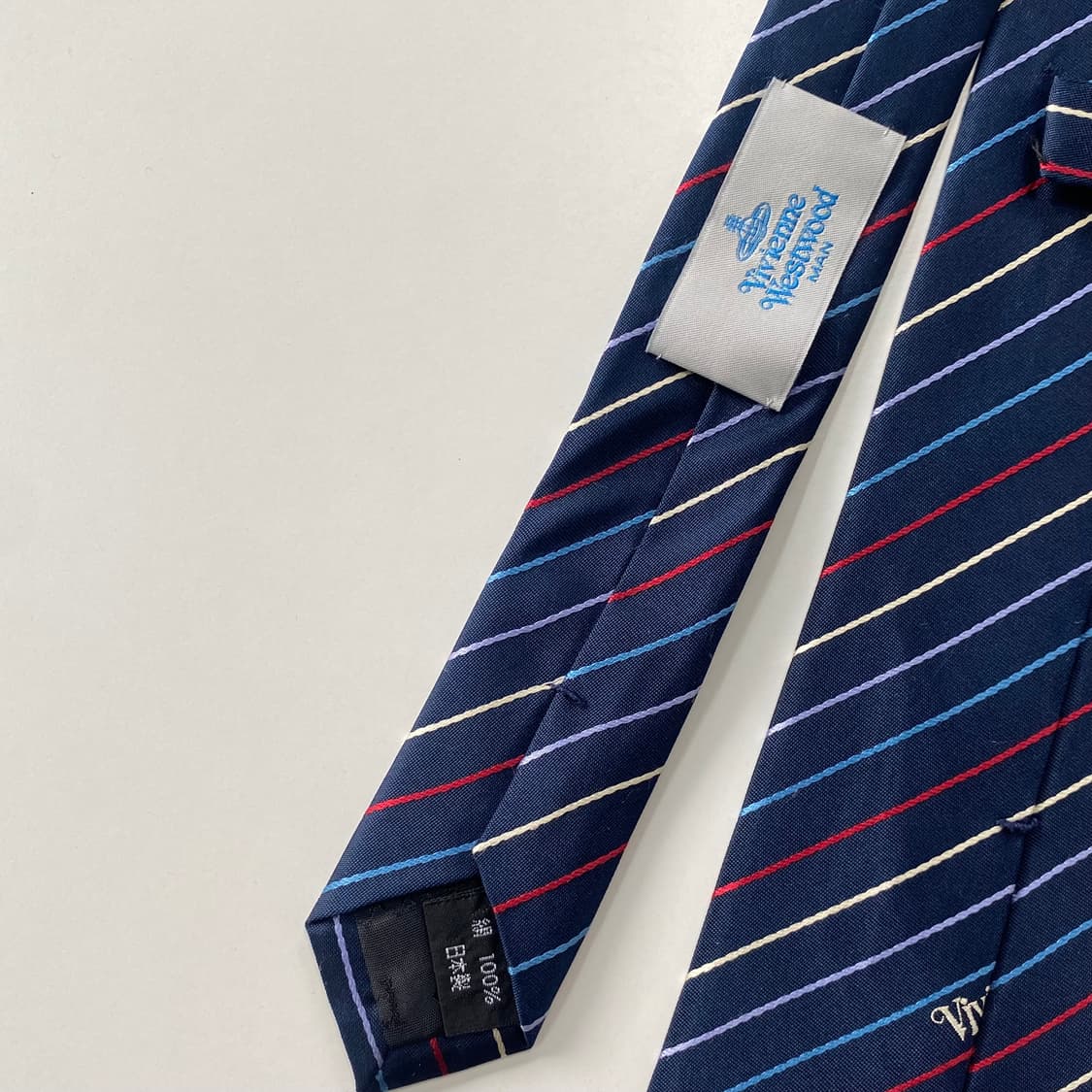 비비안웨스트우드 정품 명품 영문로고넥타이(Vivienne) 상품이미지6