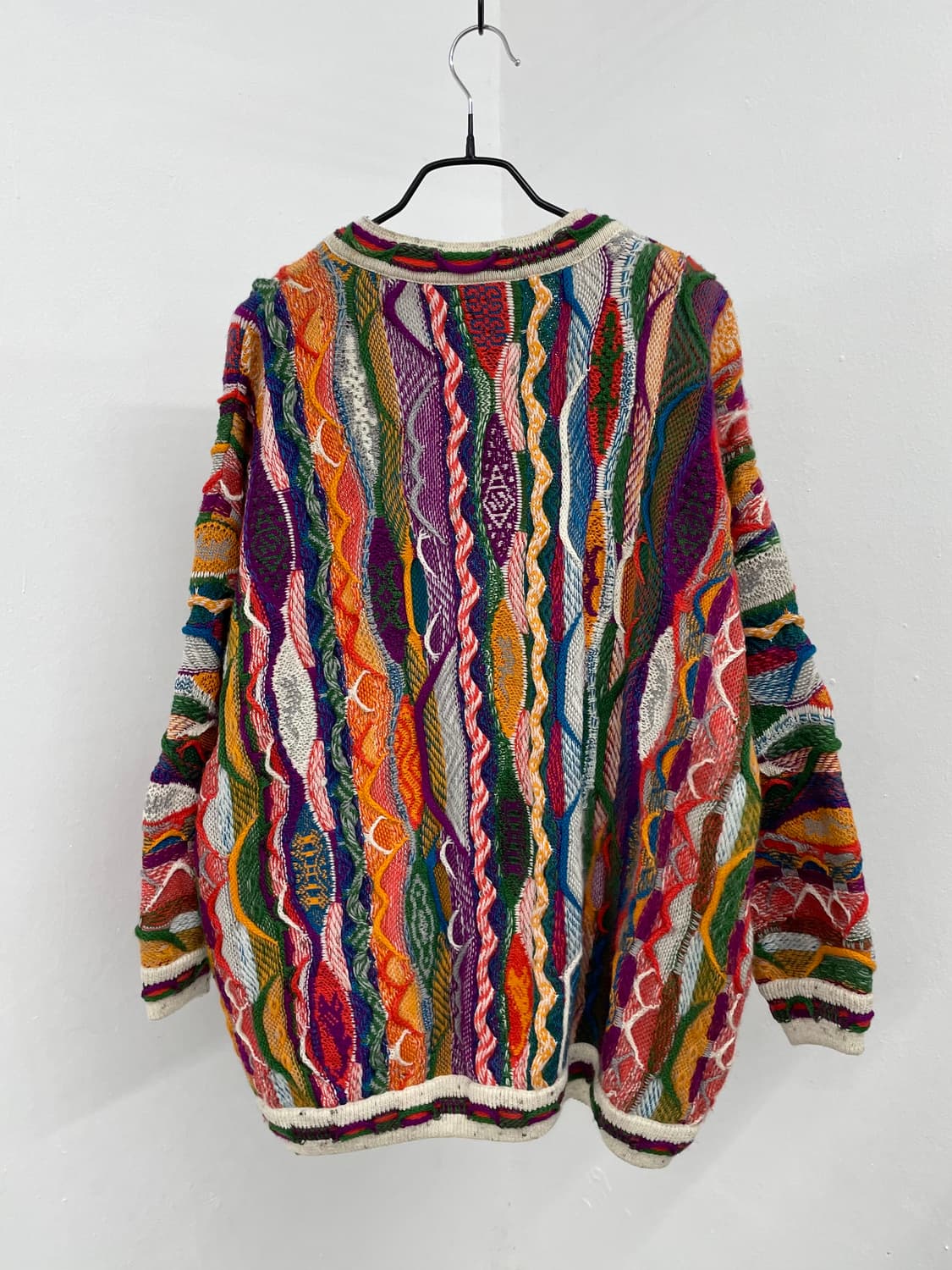 컬러 쿠지맛 케이블 버튼 니트 상품이미지8