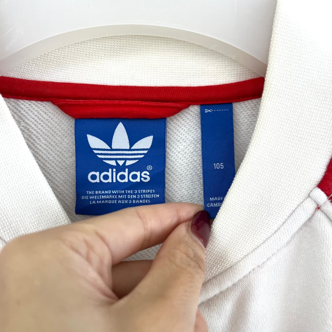 아디다스 화이트 타이다이 흰빨 트랙탑 져지 상품이미지5