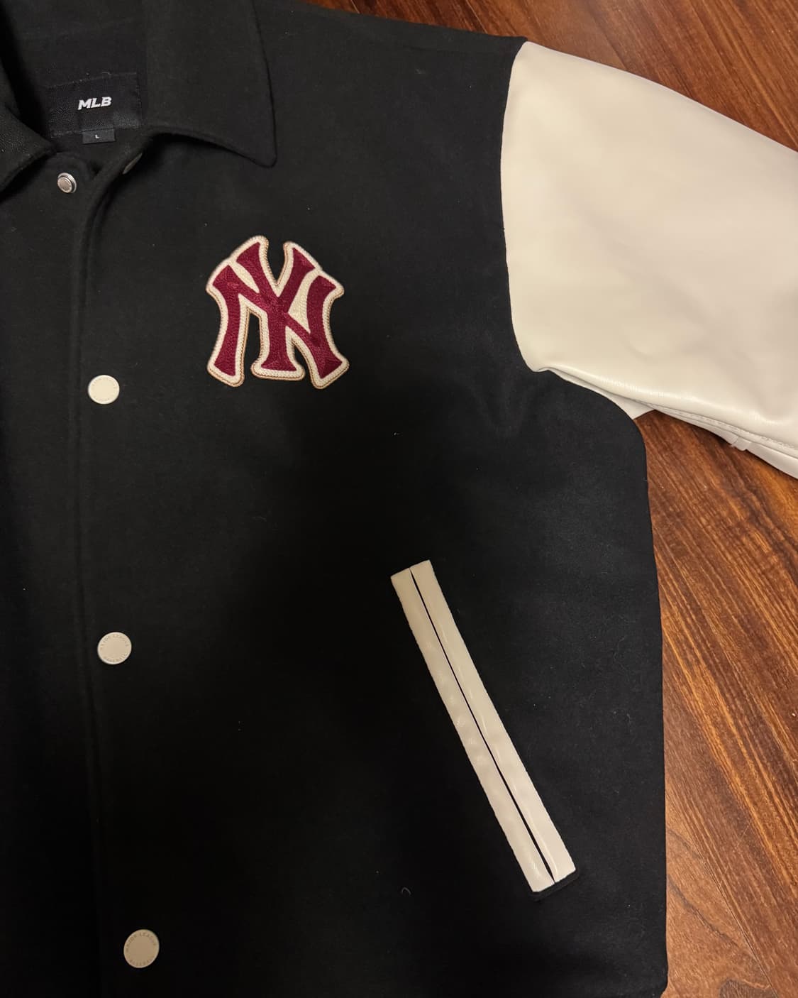 MLB 울 팝 카라 바시티자켓 NY L 상품이미지4