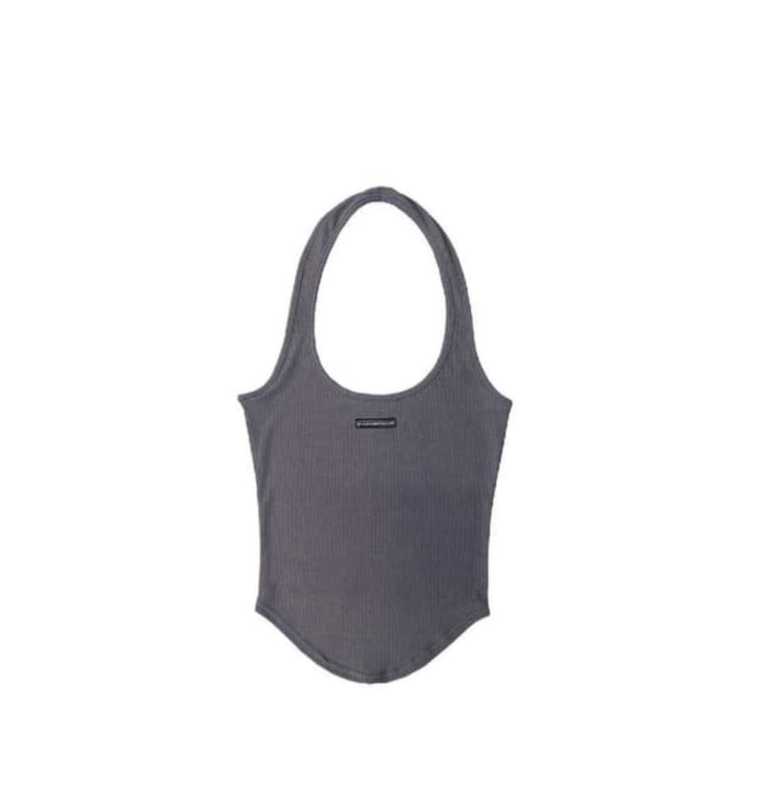 플리즈노팔로우 훌터넥 나시 탑 상품이미지1