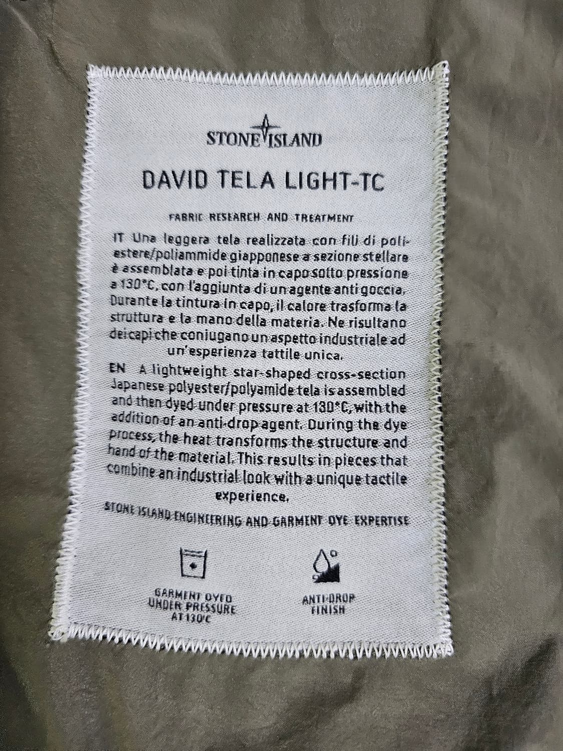 스톤아일랜드 다비드 텔라 라이트 야상 자켓 상품이미지5