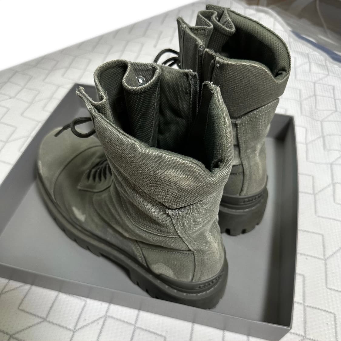 [45] 발렌시아가 스트라이크 컴뱃 부츠 카키 상품이미지3