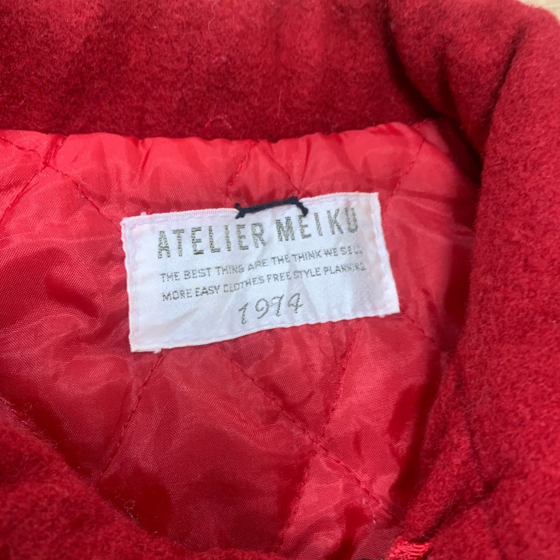 90-95) 아뜰리에 메이쿠 울 크롭 바시티자켓 상품이미지6