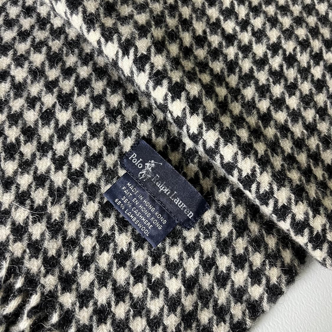 [Polo] 폴로랄프로렌 울,캐시미어 트위드 체크 머플러 상품이미지3