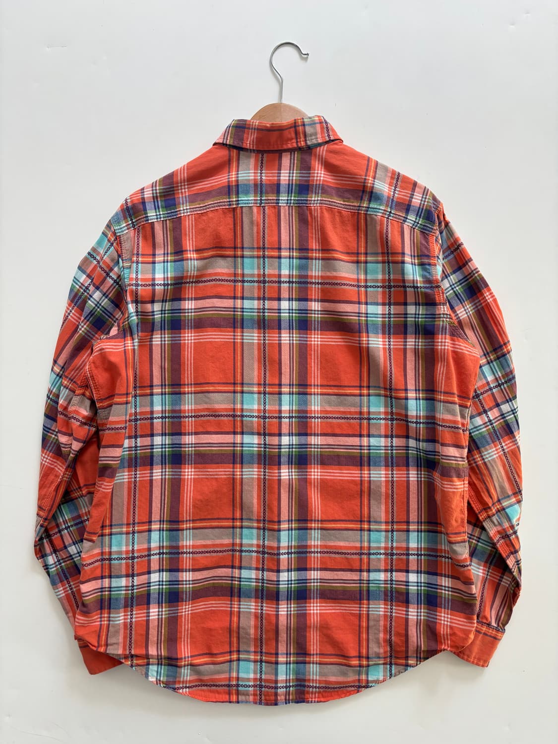 Polo 폴로 랄프로렌 오렌지 컬러 체크 패턴 투포켓 셔츠 상품이미지5