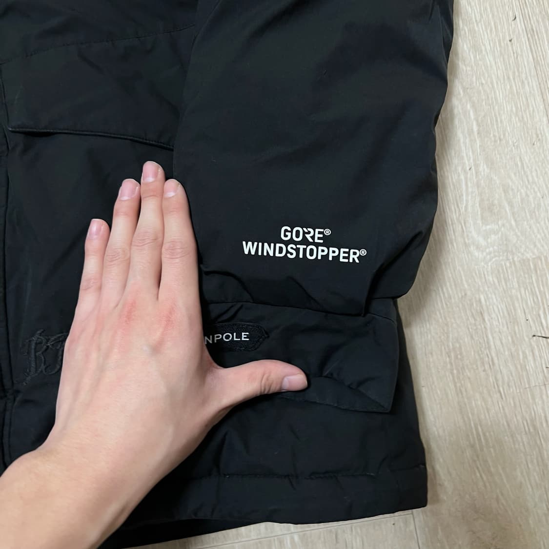 빈폴 와펜 덕다운 고어윈드스토퍼 V60 패딩 L/100  상품이미지5