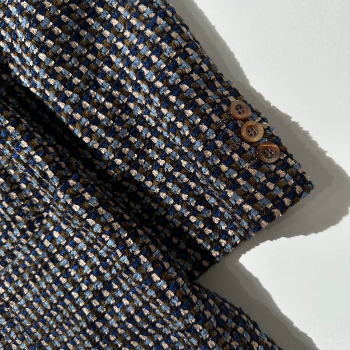 랑방 트위드 체크 싱글 블레이저 자켓 상품이미지4