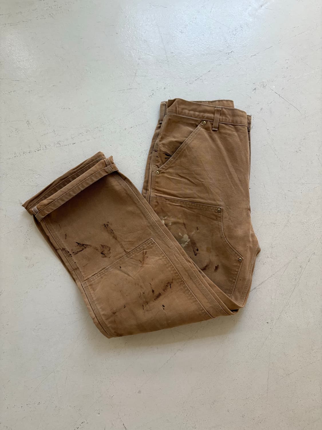90's Carhartt B01 BRN Double Knee pant 상품이미지10