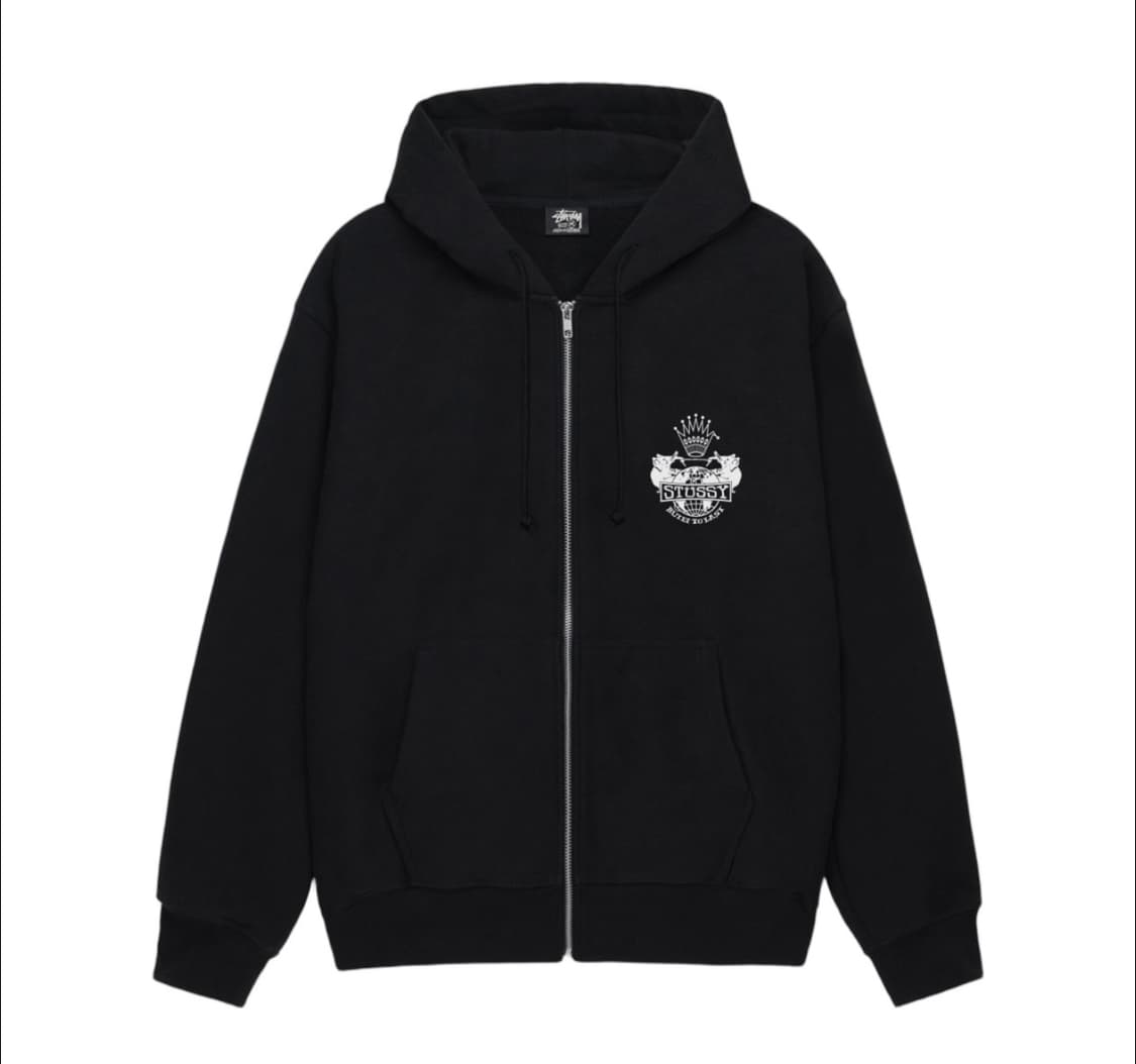 새상품) 스투시 빌트 투 라스트 후드 집업 블랙 상품이미지2