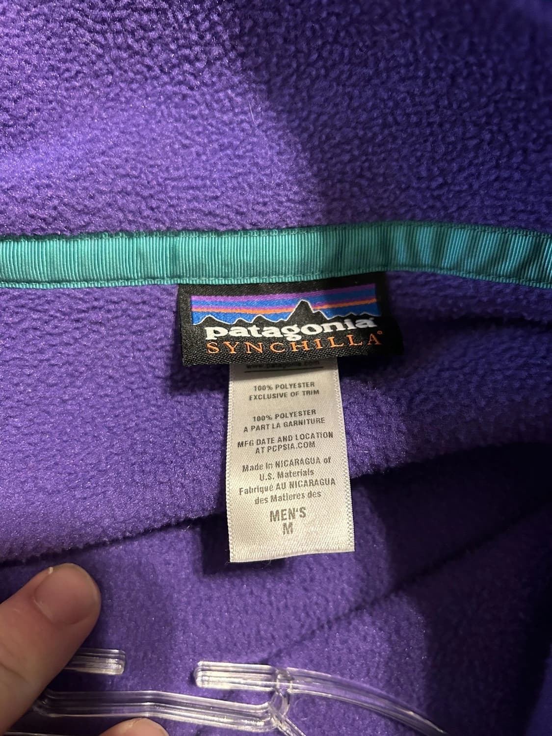 16FW 파타고니아 신칠라 스냅-T 플리스 퍼플/네이비 상품이미지2