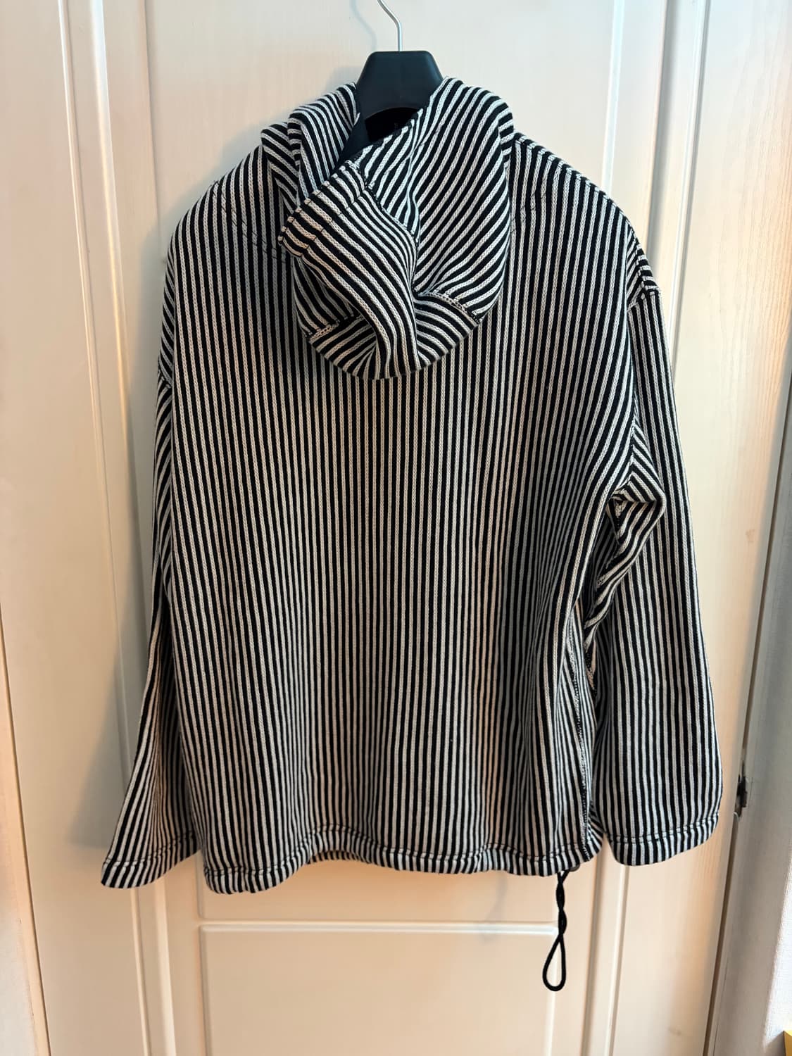 준야와타나베 24aw 천축 스트라이프 우레탄 스웨이드 집업후디 상품이미지6