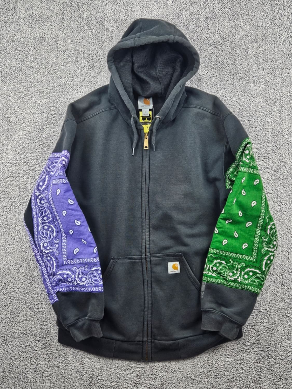 칼하트 페이즐리 반다나 커스텀 스웻 후드 집업 ( M ) / 11486 상품이미지2