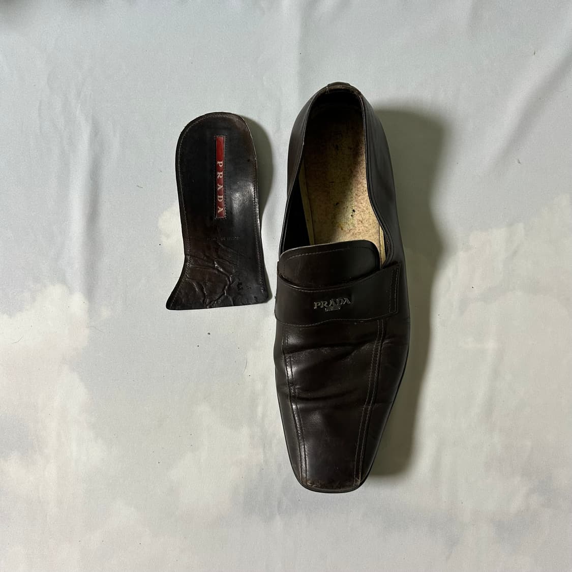 Prada sports strap loafers brown 상품이미지6