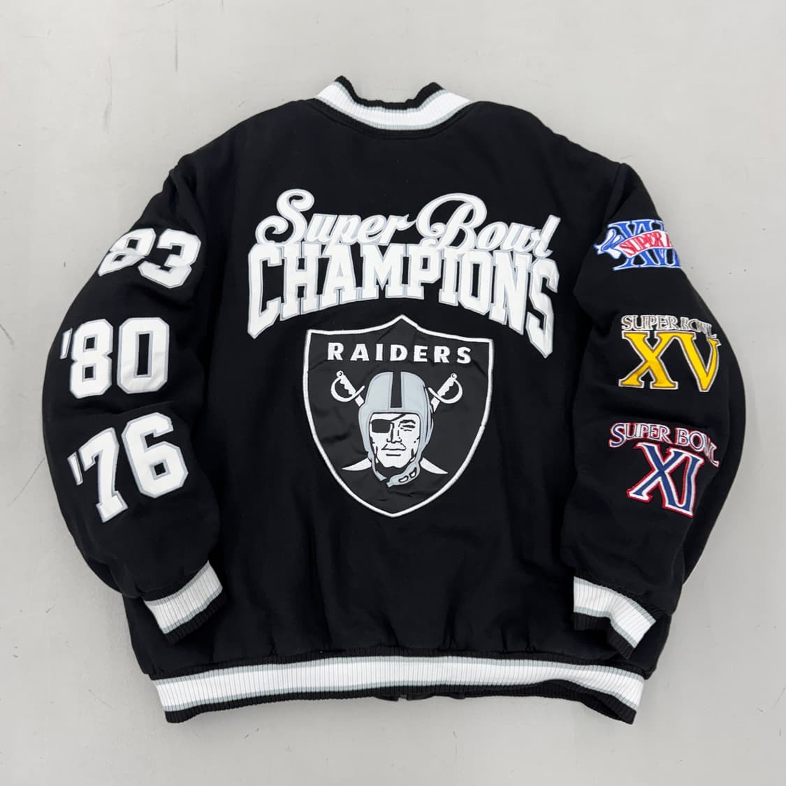 NFL 90s 레이더스 슈퍼볼 바시티 점퍼 자켓 상품이미지3