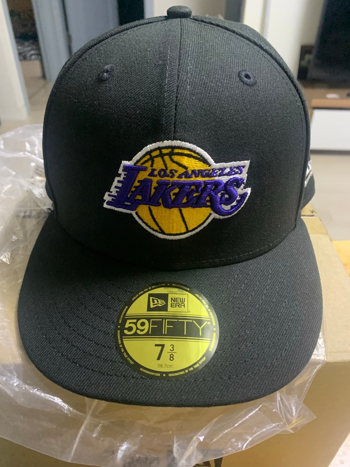 NBA LA 레이커스 59FIFTY 베이직 사이즈캡 블랙 상품이미지1