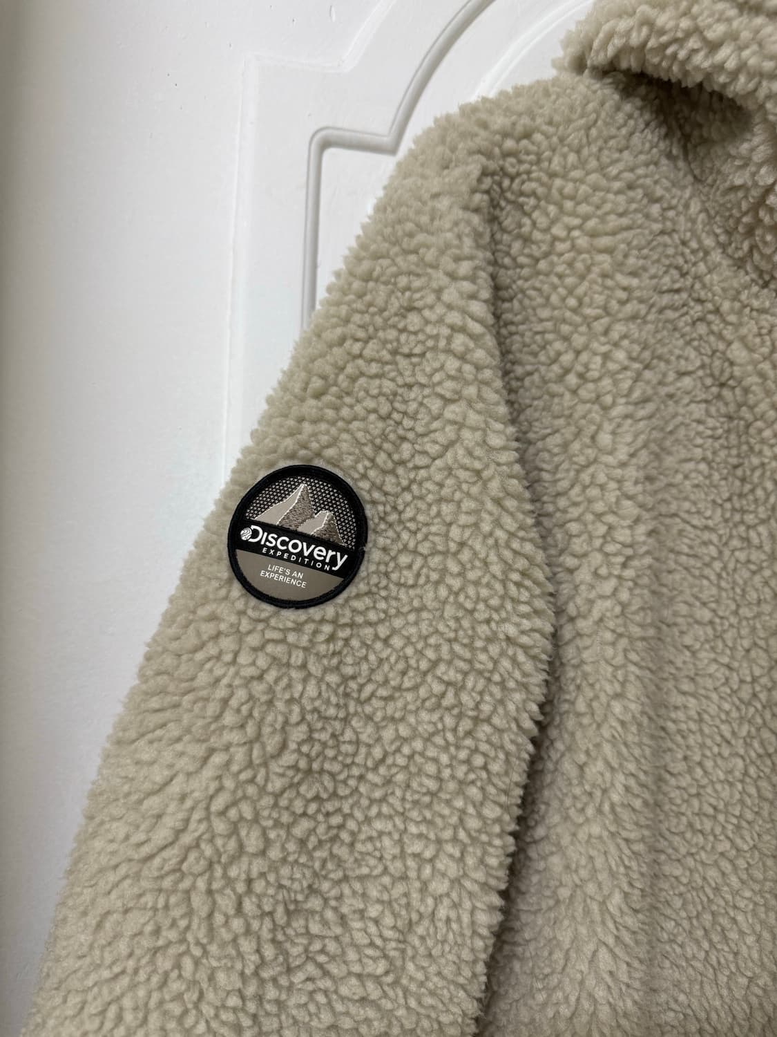 90사이즈 디스커버리 롱후리스 롱뽀글이 베이지 상품이미지2