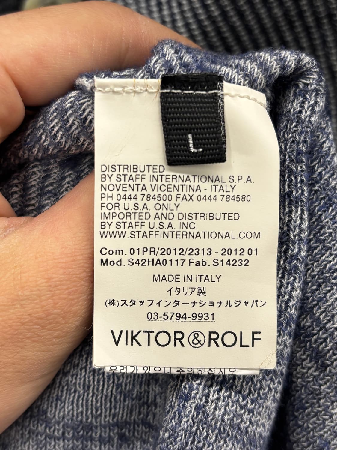 Victor&rolf 그리이 가디건 L 상품이미지5