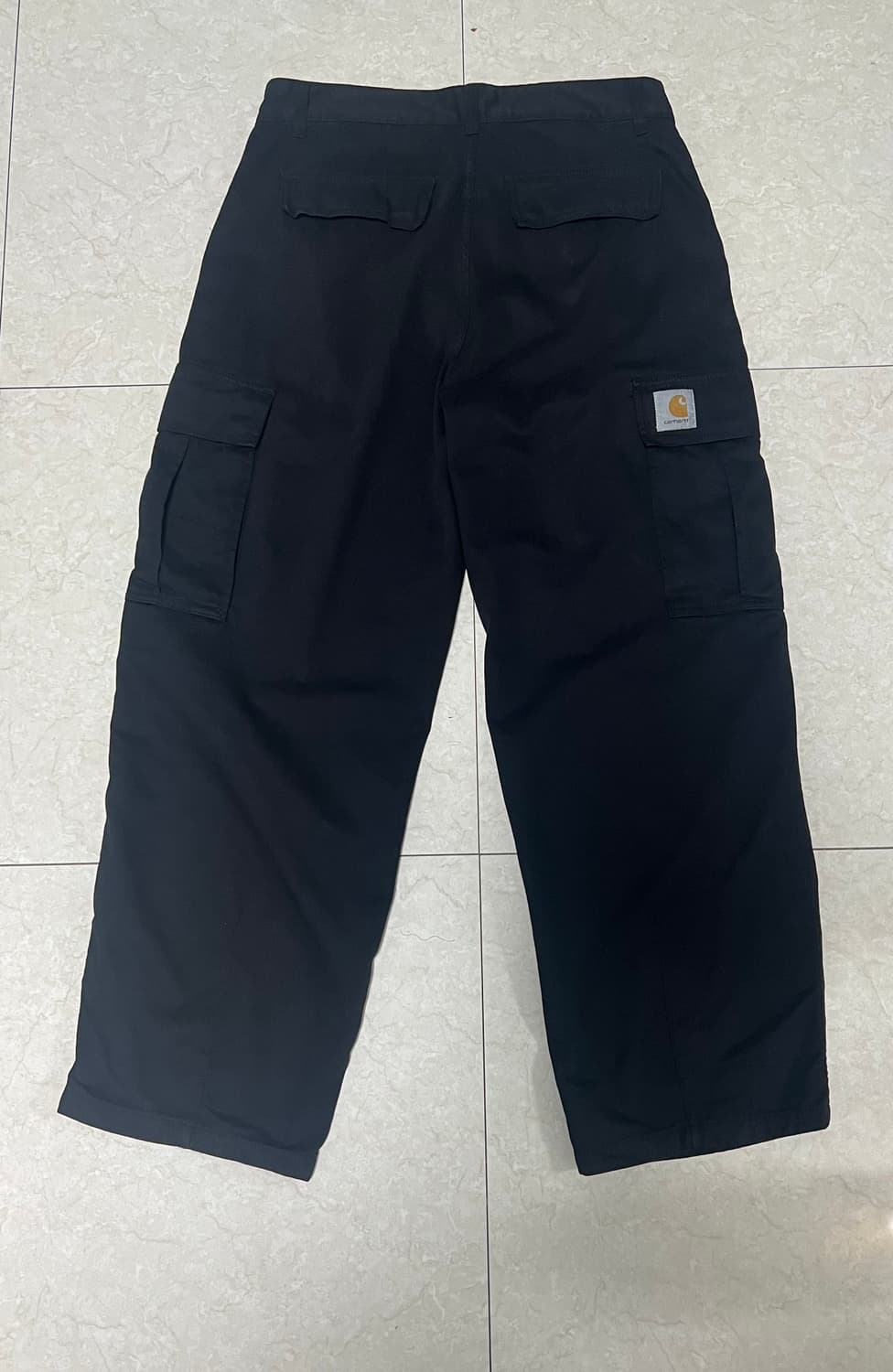 칼하트 WIP 콜 카고 팬츠 블랙 가먼트 다이드 상품이미지1