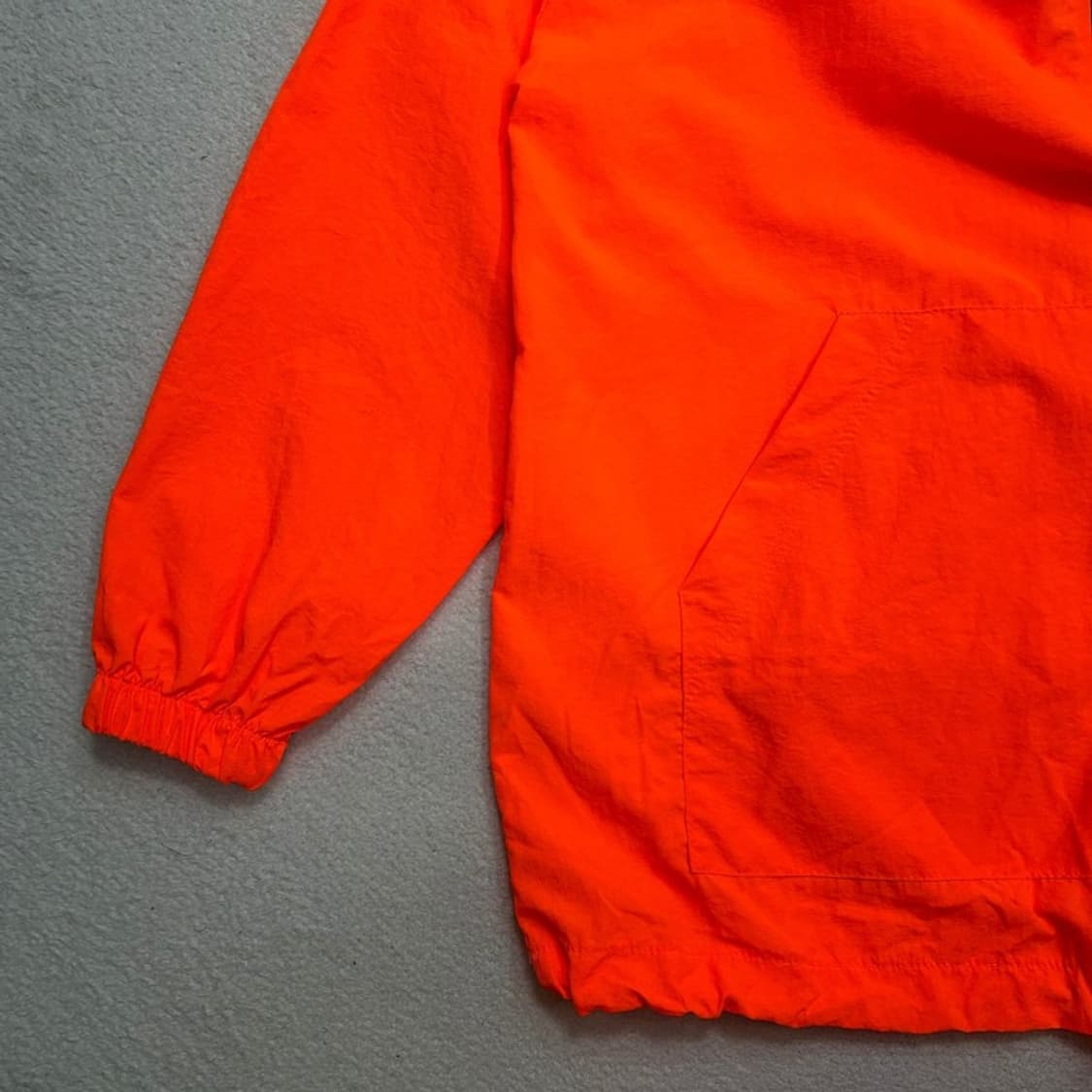 새상품 아이런 형광오렌지 아노락 바람막이 S 상품이미지3