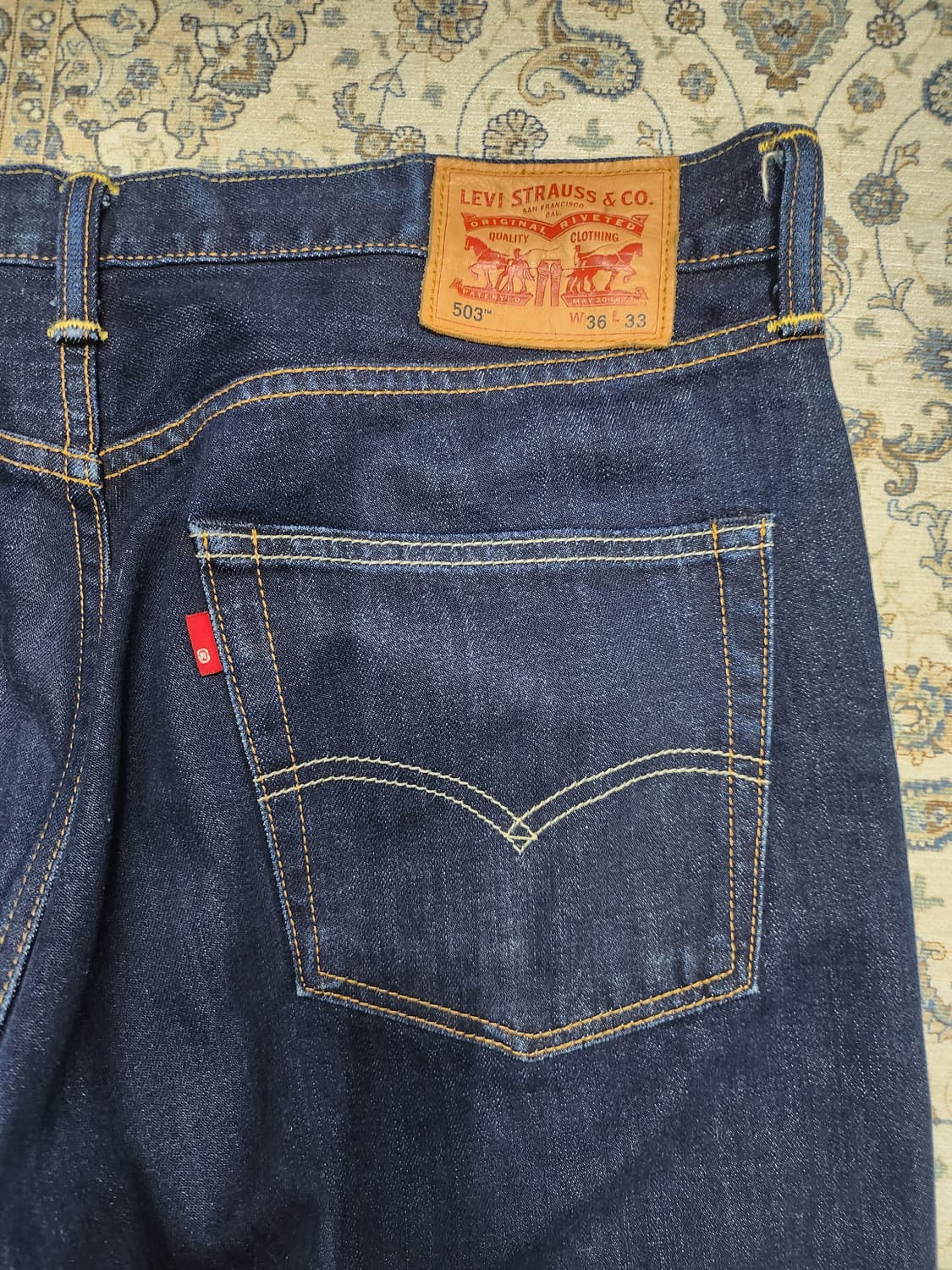 리바이스 503  진청 데님팬츠 36/33 상품이미지3