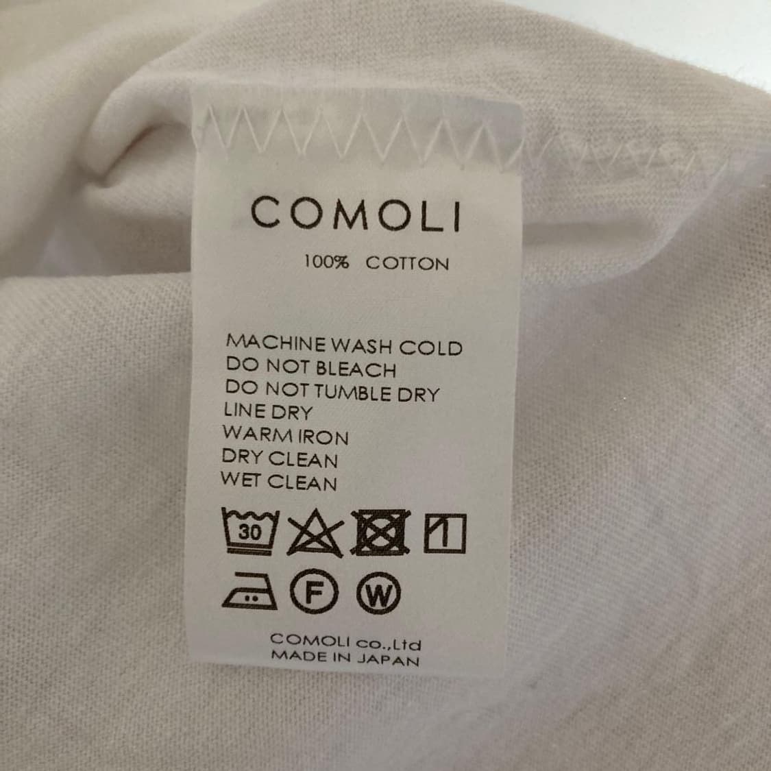 코모리 / 크루넥 긴팔티셔츠 화이트 / 2 상품이미지4