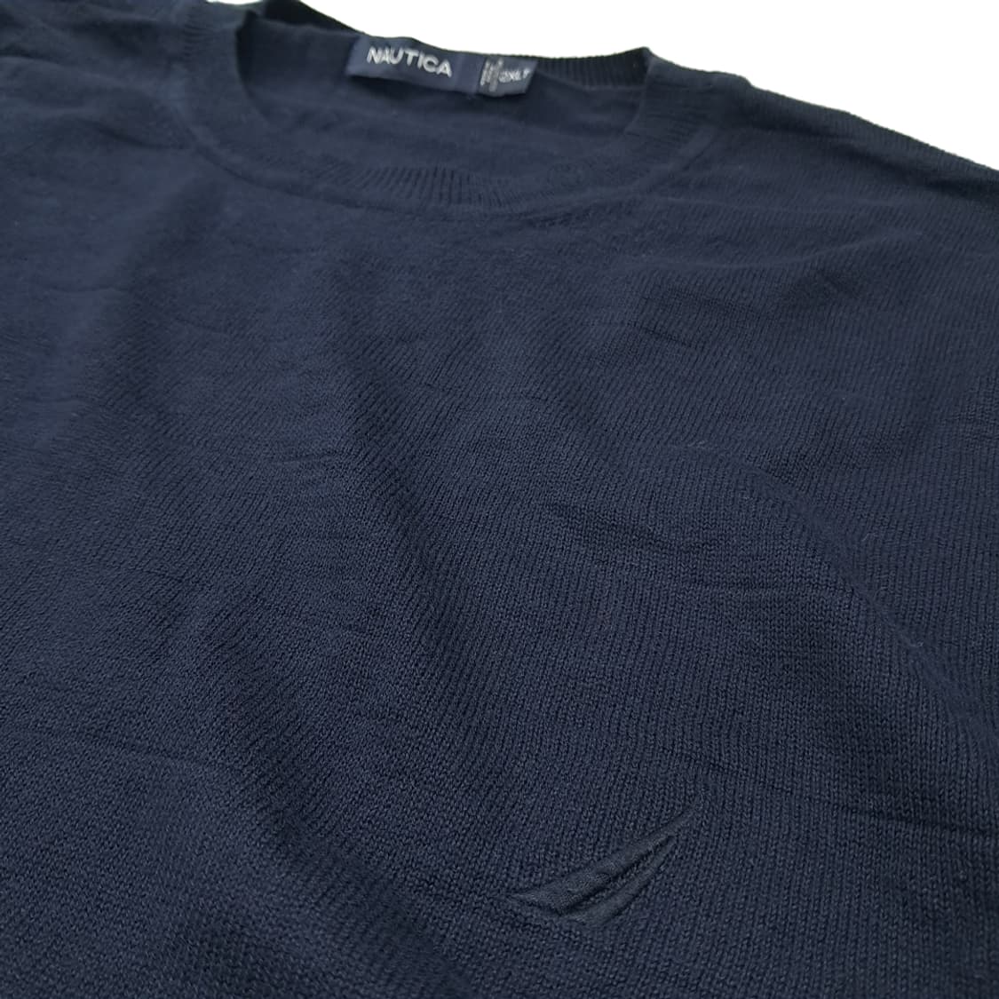 CL131 노티카 코튼 세일보트자수 네이비 니트 스웨터 상품이미지3