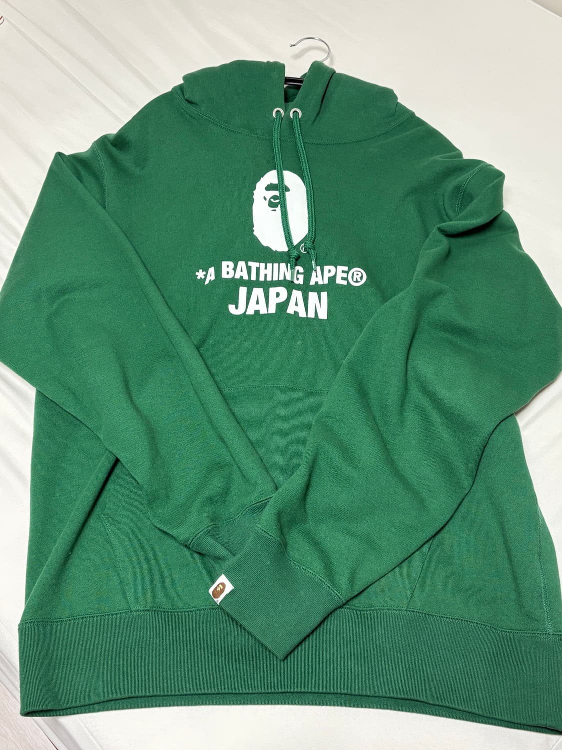 베이프 일본 한정 후드티 그린 XL 상품이미지1