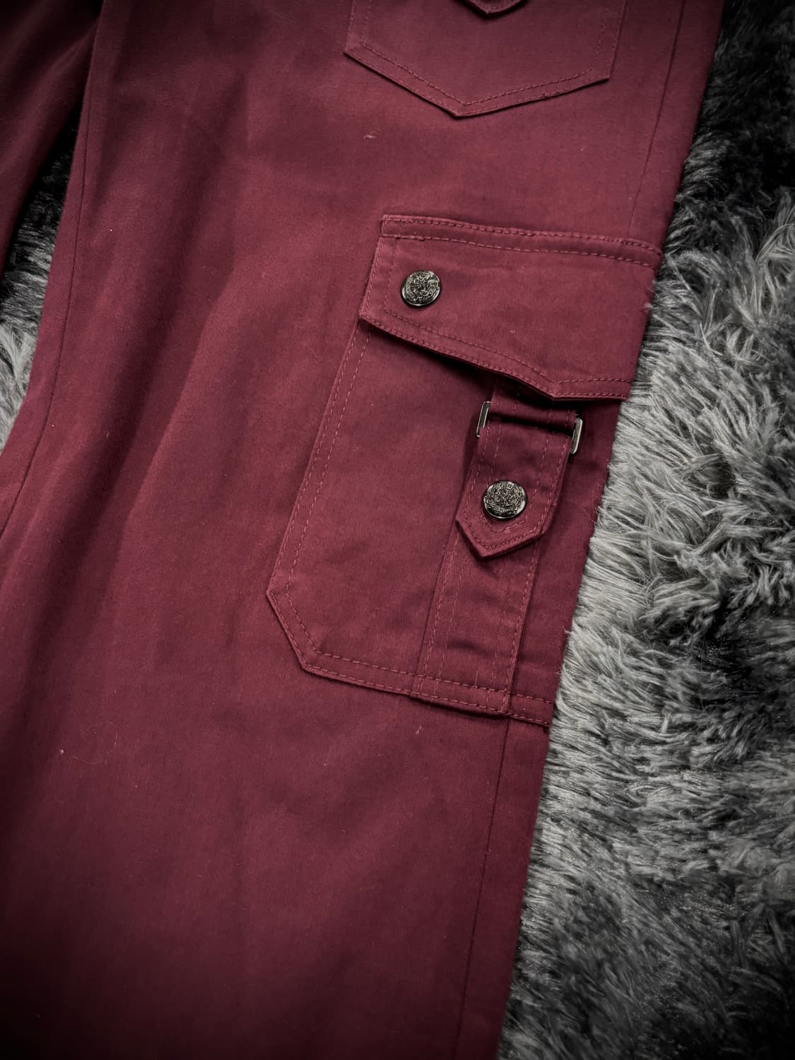 레드와인 포켓 데님 팬츠 상품이미지4