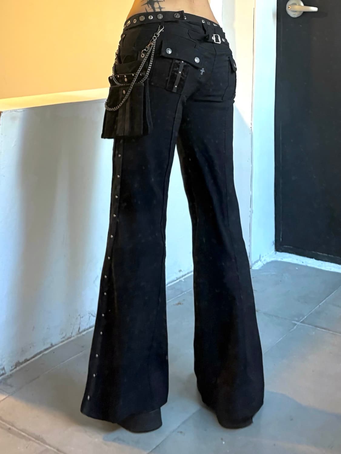 Ozz croce black boots cut pants 상품이미지2