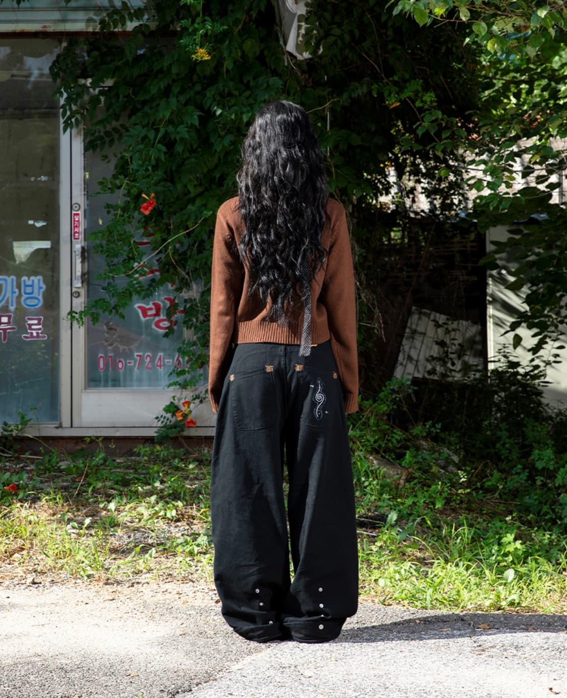 루나키후 WXP060 치토세 스냅 코튼 벌룬 팬츠 (BLACK) 2사이즈 상품이미지2