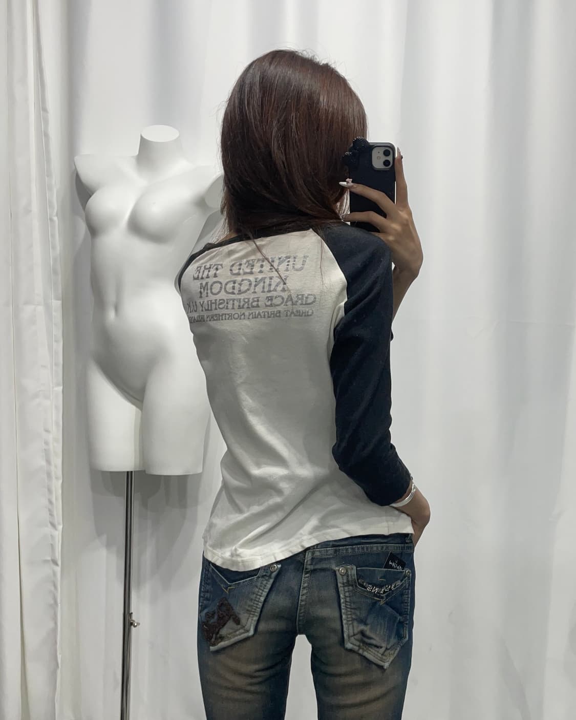 🎸블랙&화이트 나그랑 롱슬리브🎸 상품이미지3