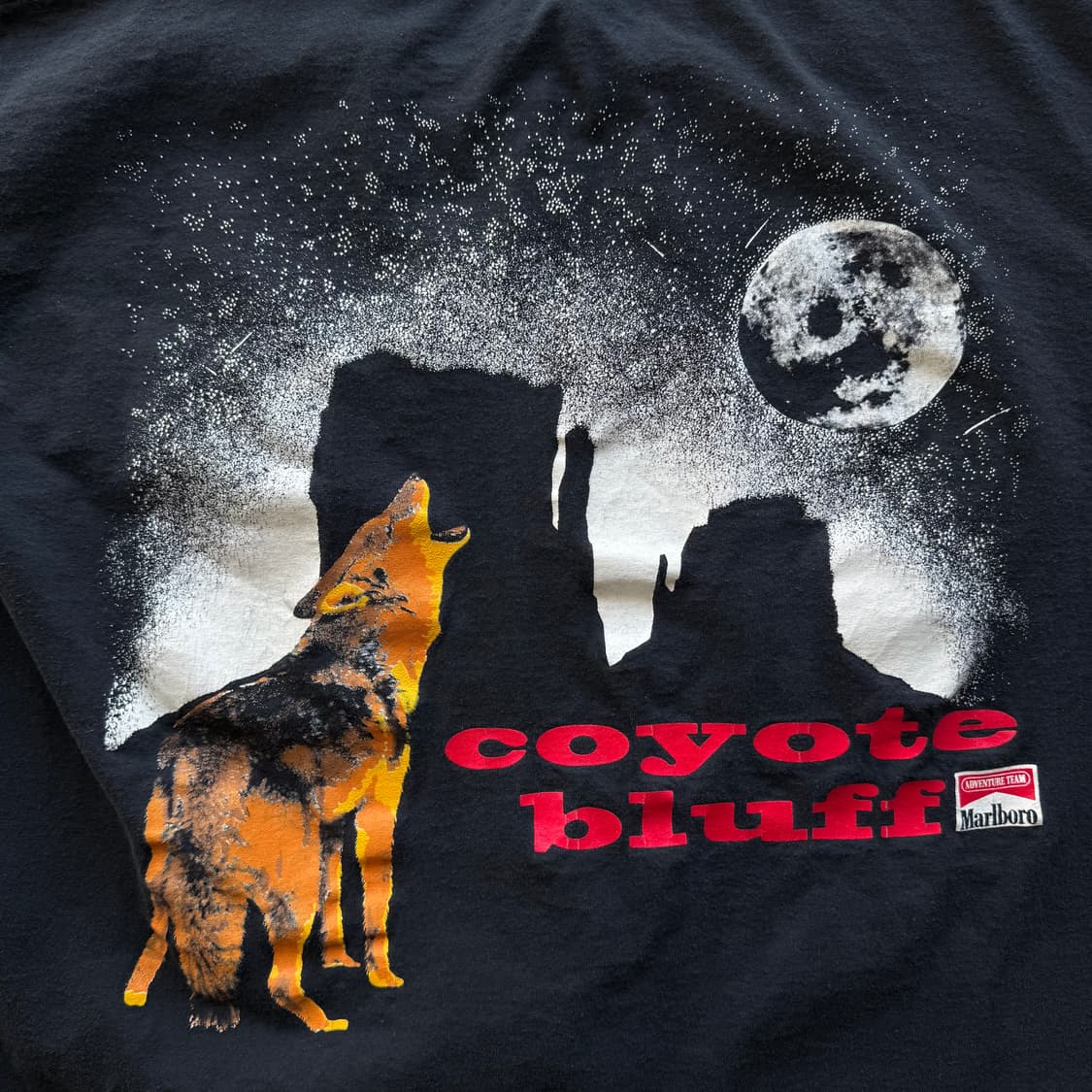 90s Marlboro Coyote Bluff 티셔츠 블랙 상품이미지4