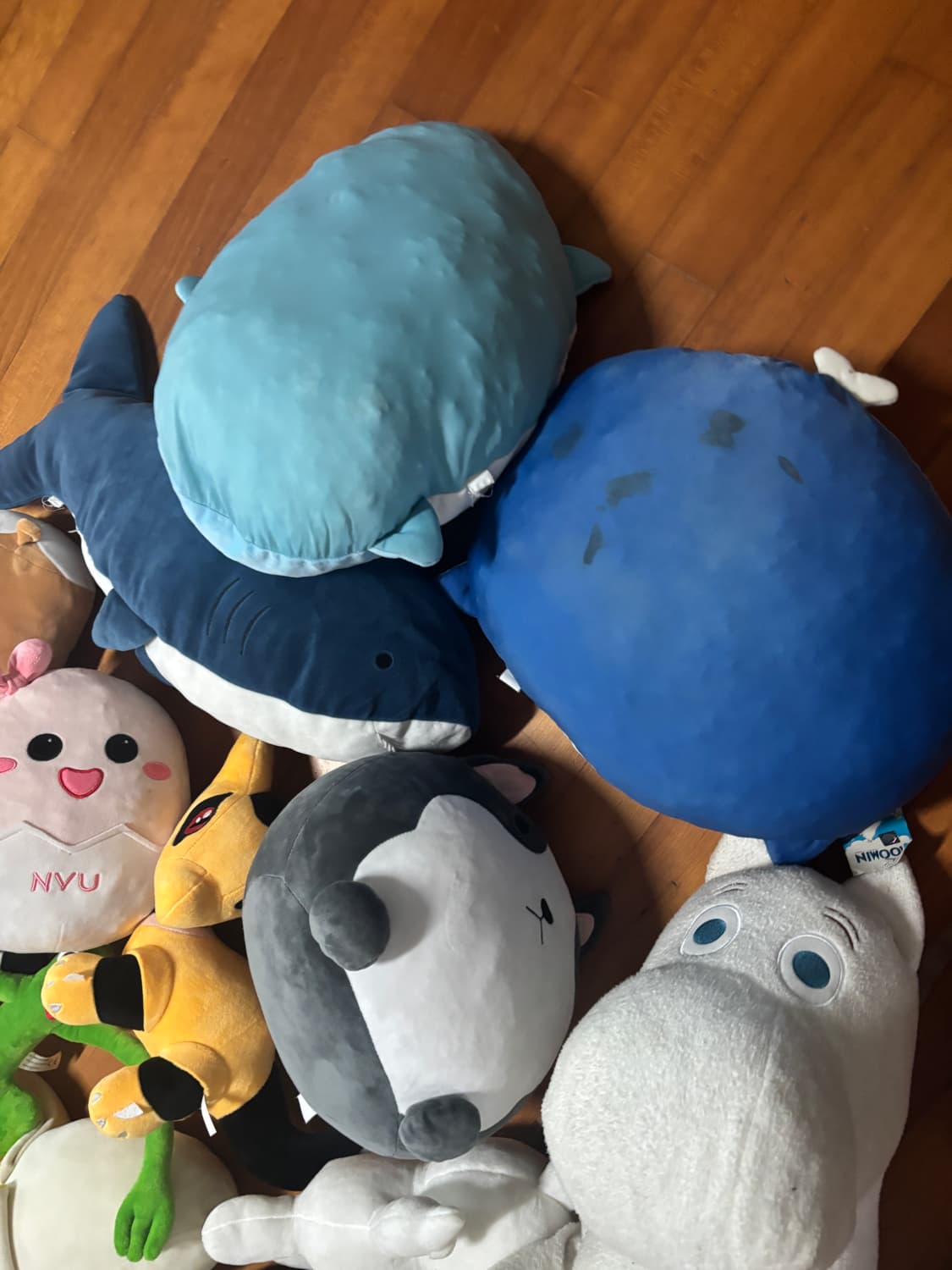 일괄금액) 16개 일괄 무민 공룡 등등 인형 일괄 인테리어 소품 배게용 상품이미지8