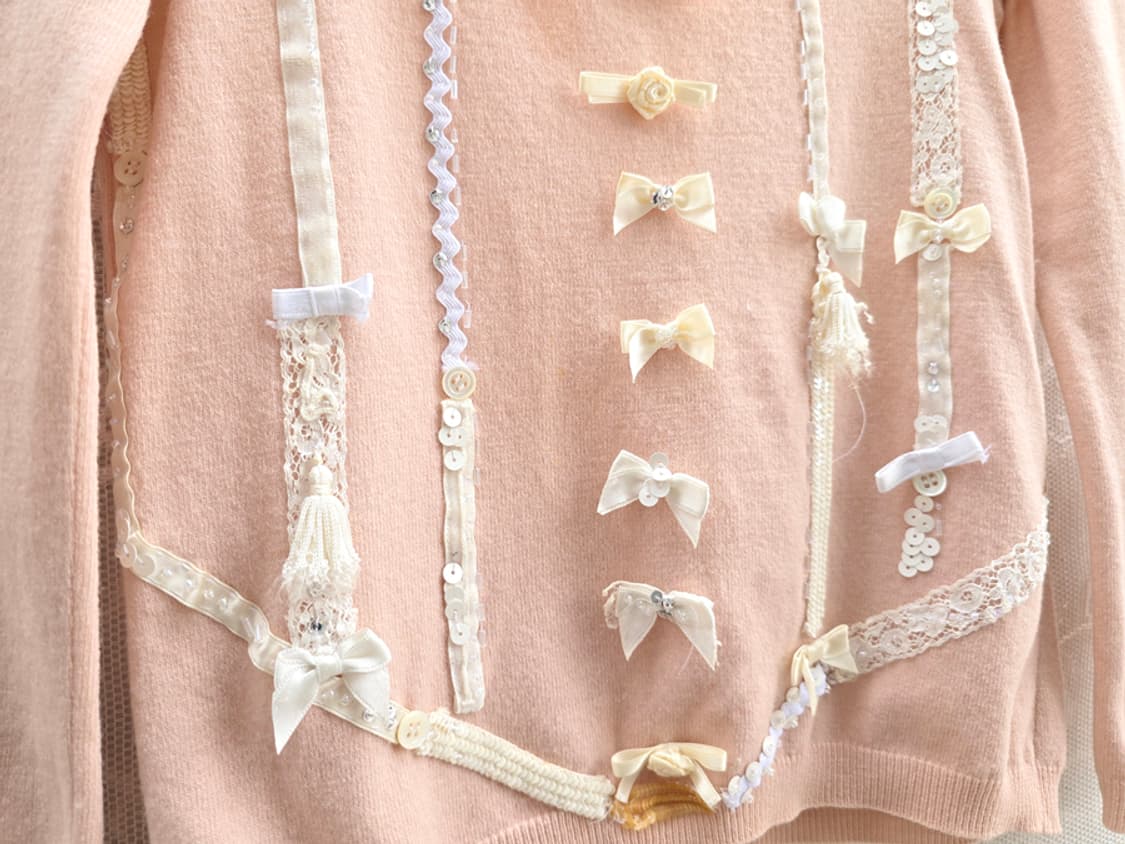 모스키노 비즈 장식 니트 블라우스 (made in italy) 상품이미지4