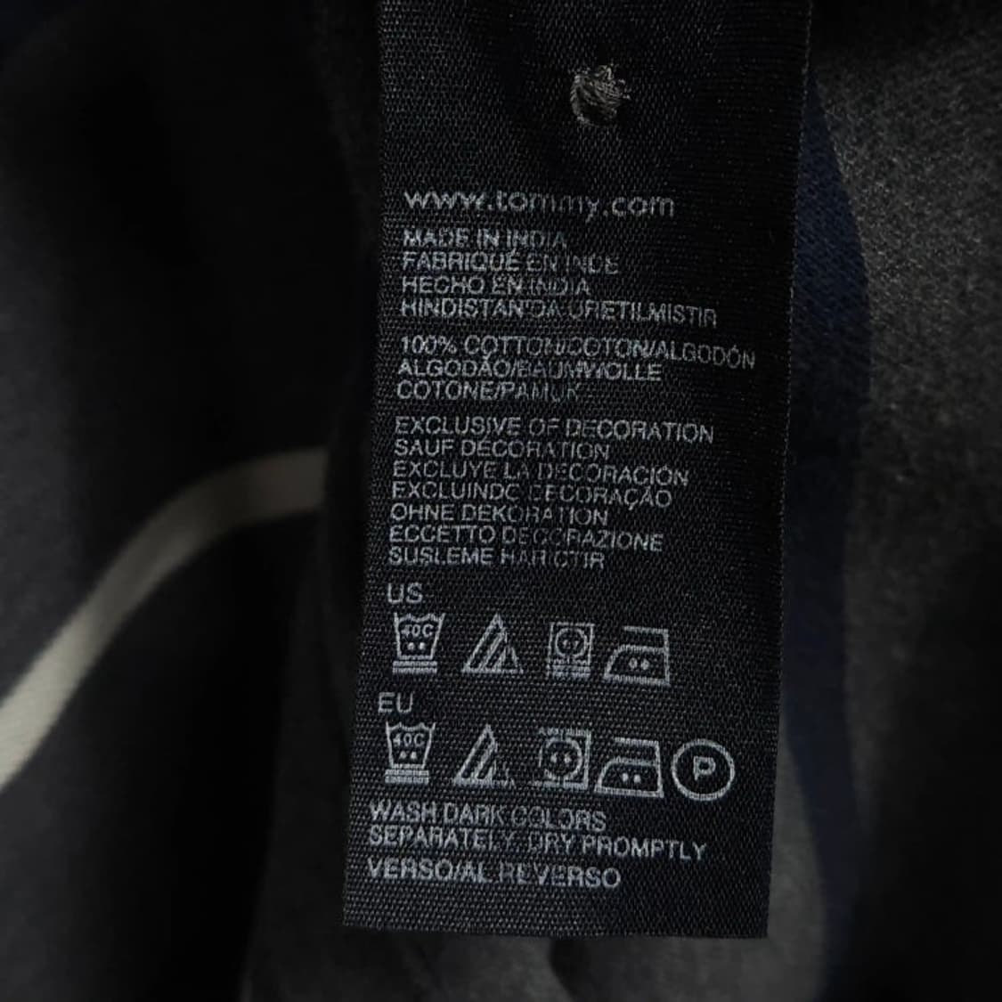 100 TOMMY 타미힐피거 반팔 카라티 스트라이프 상품이미지4