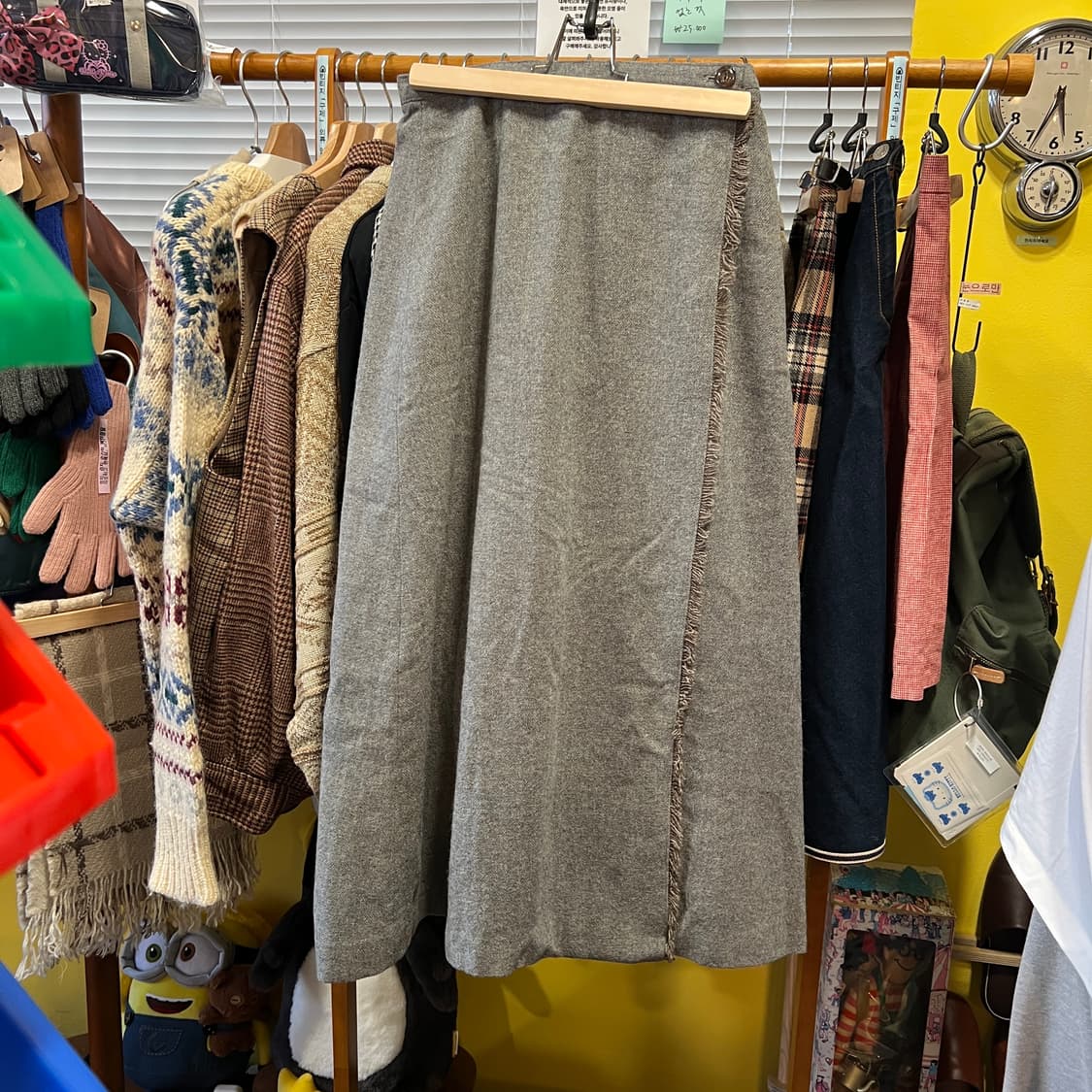 [Japanese Vintage] 울 랩 롱스커트 상품이미지5